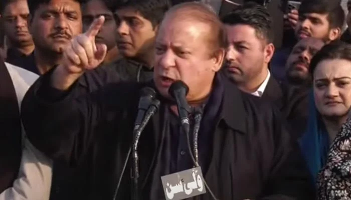 Nawaz Sharif unhappy with lion presence at PML-N rally