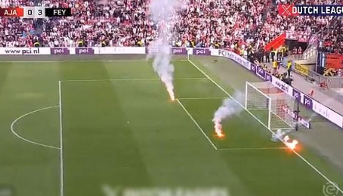 Fans riot, vandalize stadium after suspension of Ajax vs. Feyenoord match