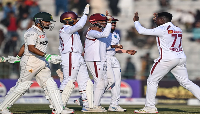 Pakistan falter at 76-4 as West Indies push for series-tying victory