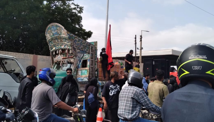 Chehlum procession in Karachi on September 7