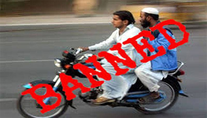 Sindh govt bans motorcycle pillion riding on 11th and 12th Rabi-ul-Awwal