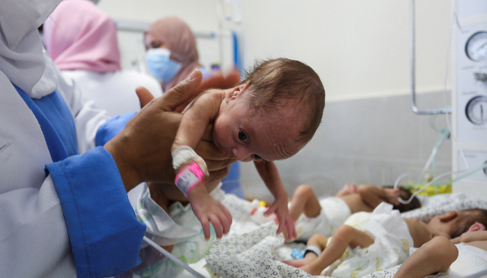 Babies evacuated from Al-Shifa, transferred to Southern Gaza